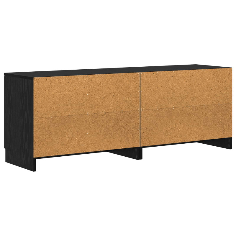 Szafka pod łóżko z drzwiami 2 pcs Czarny Dąb 66 x 35 x 48 cm