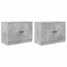 Szafka pod łóżko 2 pcs Betonowy Szary 66 x 35 x 48 cm