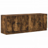 Szafka pod łóżko z drzwiami 2 pcs Dąb Wędzony 66 x 35 x 48 cm