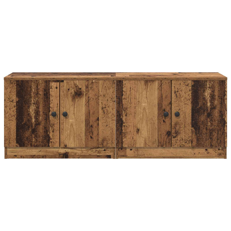 Szafka pod łóżko z drzwiami 2 pcs Stare drewno 66 x 35 x 48 cm