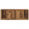 Szafka pod łóżko z drzwiami 2 pcs Stare drewno 66 x 35 x 48 cm
