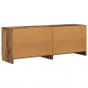 Szafka pod łóżko z drzwiami 2 pcs Stare drewno 66 x 35 x 48 cm
