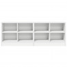 Szafka pod łóżko z półką 2 pcs Biały 66 x 33 x 48 cm