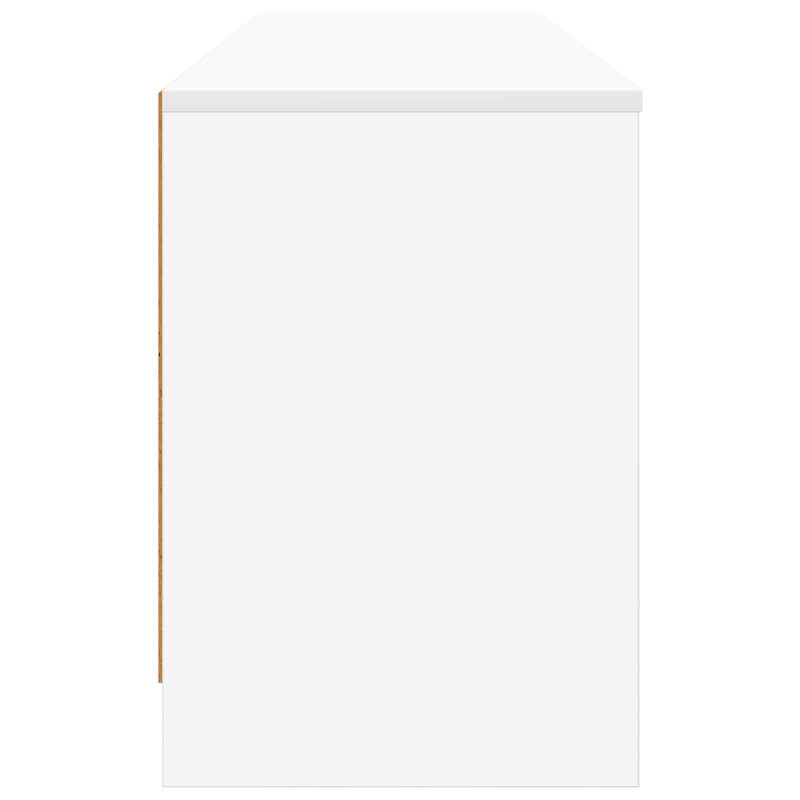 Szafka pod łóżko z półką 2 pcs Biały 66 x 33 x 48 cm