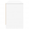 Szafka pod łóżko z półką 2 pcs Biały 66 x 33 x 48 cm