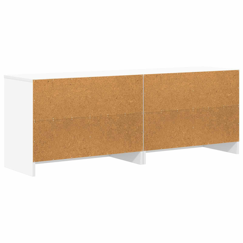 Szafka pod łóżko z półką 2 pcs Biały 66 x 33 x 48 cm