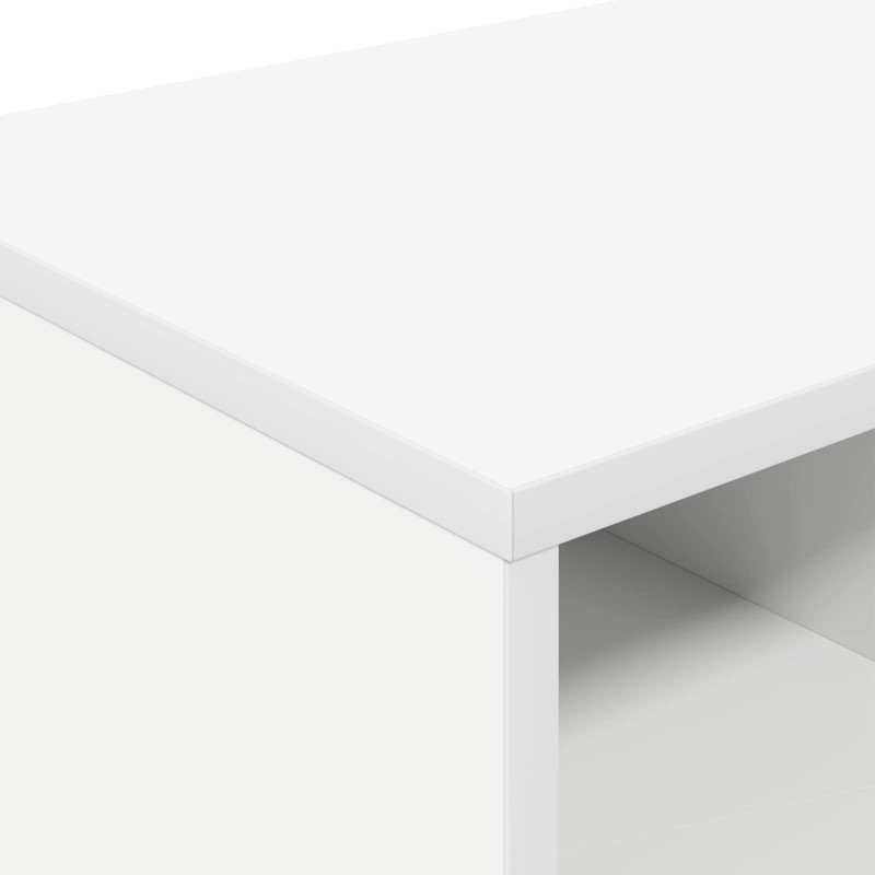 Szafka pod łóżko z półką 2 pcs Biały 66 x 33 x 48 cm