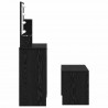 Zestaw lustra LED 2 pcs Czarny Dąb Materiał drewnopochodny
