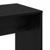 Zestaw lustra LED 2 pcs Czarny Dąb Materiał drewnopochodny