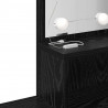 Zestaw lustra LED 2 pcs Czarny Dąb Materiał drewnopochodny