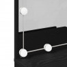 Zestaw toaletowy z LED 4 pcs Czarny Dąb Materiał drewnopochodny