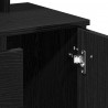 Zestaw toaletki 2 pcs Czarny Dąb Materiał drewnopochodny