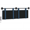 Wezgłowie wiszące Z lampą LED niebieski tkanina