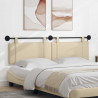 Wezgłowie wiszące Z lampą LED kremowy tkanina