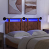 Wezgłowie wiszące Z lampą LED brązowy Antyczny PU