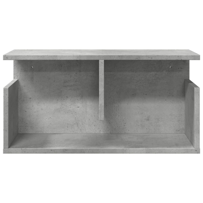 Półka ścienna, 60x20x30 cm, betonowa szarość