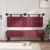 Wezgłowie wiszące Z lampą LED Czerwone wino tkanina