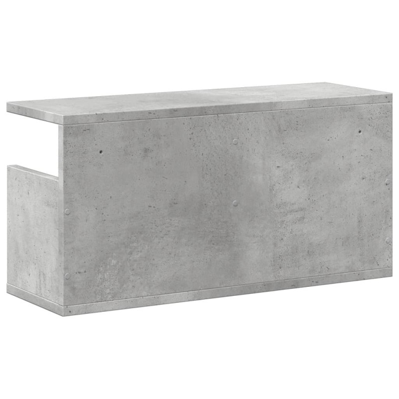 Półka ścienna, 60x20x30 cm, betonowa szarość