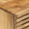 Szafki, 2 szt., 60x34x75 cm, surowe drewno mango
