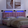 Wezgłowie wiszące Z lampą LED różowy tkanina