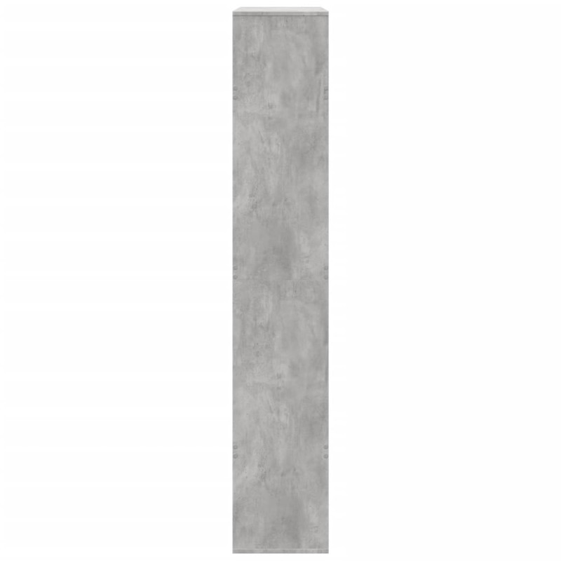 Regał/przegroda do pokoju, szarość betonu, 100x33x187,5 cm