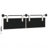 Wezgłowie wiszące Z lampą LED Biały Ekoskóra