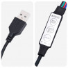Wezgłowie wiszące Z lampą LED kremowy tkanina