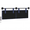 Wezgłowie wiszące Z lampą LED Niebieski policyjny Welur
