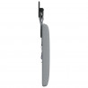 Wezgłowie wiszące Z lampą LED jasnoszary tkanina
