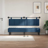 Wezgłowie wiszące Z lampą LED niebieski tkanina