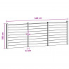 Panel ogrodzeniowy 3 pcs WPC i aluminium brązowy