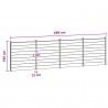 Panel ogrodzeniowy 4 pcs WPC i aluminium brązowy