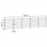 Panel ogrodzeniowy 5 pcs WPC i aluminium brązowy