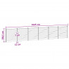 Panel ogrodzeniowy 6 pcs WPC i aluminium brązowy