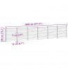 Panel ogrodzeniowy 6 pcs WPC i aluminium Czarny