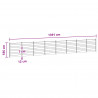Panel ogrodzeniowy 8 pcs WPC i aluminium Czarny