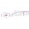 Panel ogrodzeniowy 9 pcs WPC i aluminium Czarny