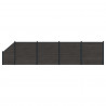Panel ogrodzeniowy 5 pcs WPC i aluminium Czarny