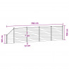 Panel ogrodzeniowy 5 pcs WPC i aluminium Czarny