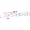 Panel ogrodzeniowy 9 pcs WPC i aluminium Czarny