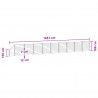 Panel ogrodzeniowy 10 pcs WPC i aluminium Czarny