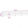 Panel ogrodzeniowy 4 pcs WPC i aluminium brązowy