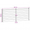 Panel ogrodzeniowy 2 pcs WPC i aluminium brązowy