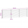Panel ogrodzeniowy 3 pcs WPC i aluminium brązowy