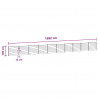 Panel ogrodzeniowy 10 pcs WPC i aluminium brązowy