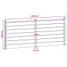 Panel ogrodzeniowy 2 pcs WPC i aluminium Szary
