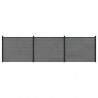 Panel ogrodzeniowy 3 pcs WPC i aluminium Szary