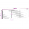 Panel ogrodzeniowy 3 pcs WPC i aluminium Czarny