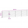 Panel ogrodzeniowy 4 pcs WPC i aluminium Czarny
