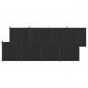 Panel ogrodzeniowy 8 pcs WPC i aluminium Czarny